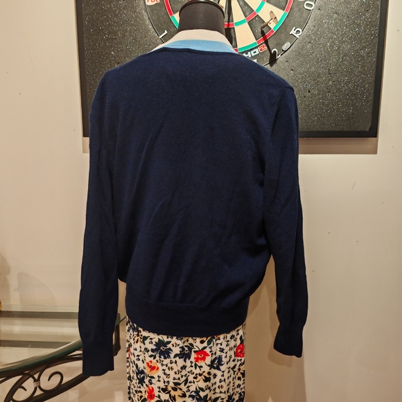 Sandro Clotilde Stripe Wool & Cashmere Cardigan 015500 - Picture 12 of 14